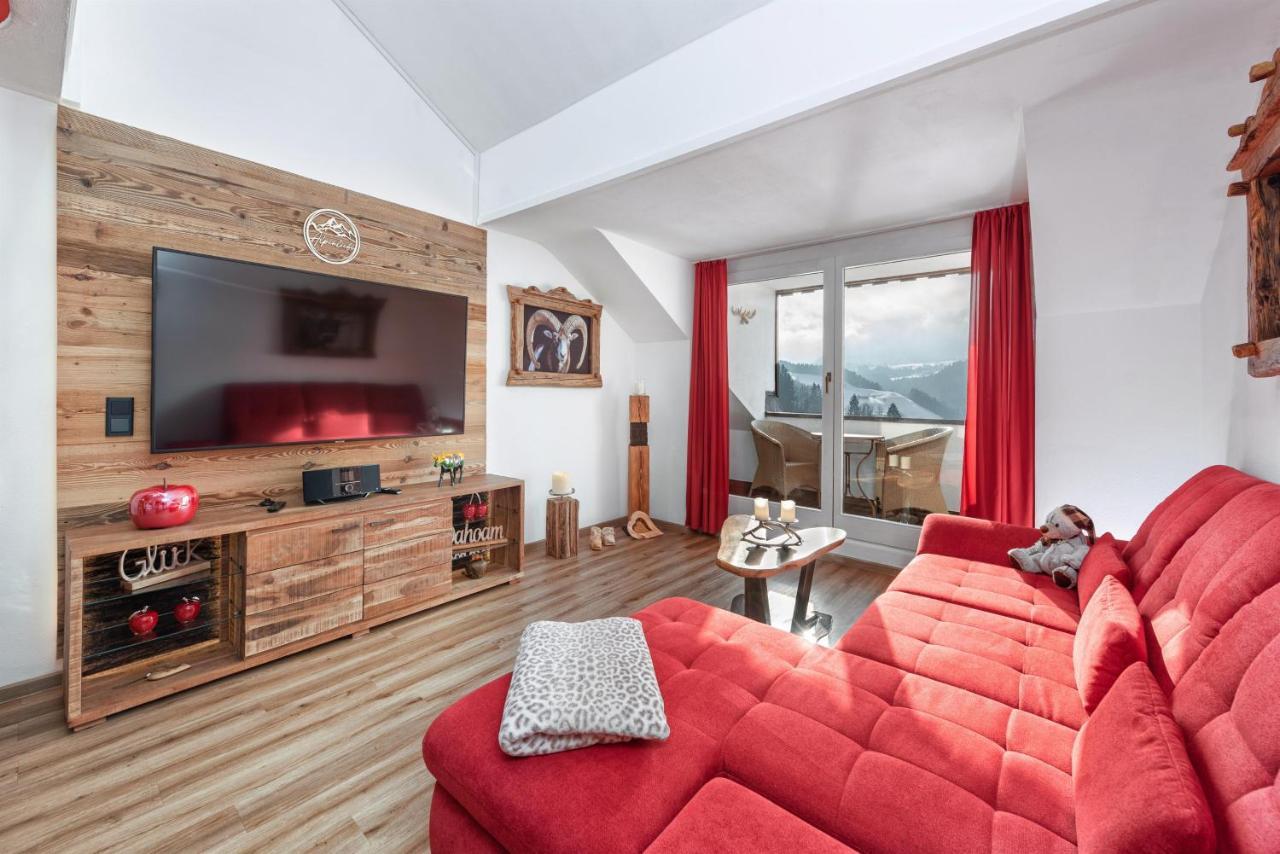 Alpenliebe-Mit Bergblick Apartment Oberstaufen Bagian luar foto